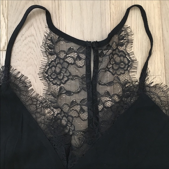 Black Lacy and Strappy Summer Dress Size L/XL - Picture 3 of 3